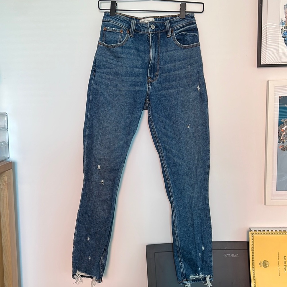 Abercrombie curve love high rise skinny jeans size 2 26